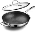 DOTCLAD Wok pan, Hybrid 12 inch Wok by DOTCLAD