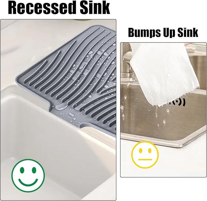 TIKNIK Silicone Dish Drying Mat, Stone Drying Mat - Image 7