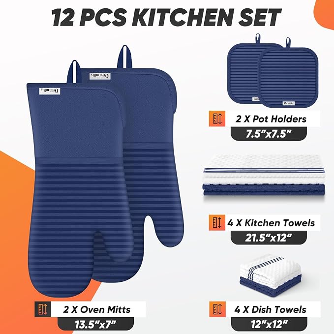Oven Mitts Kitchen Towels and Dishcloths - Image 2