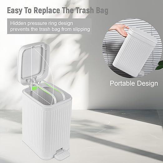 rejomiik Small Bathroom Trash Can - Image 5