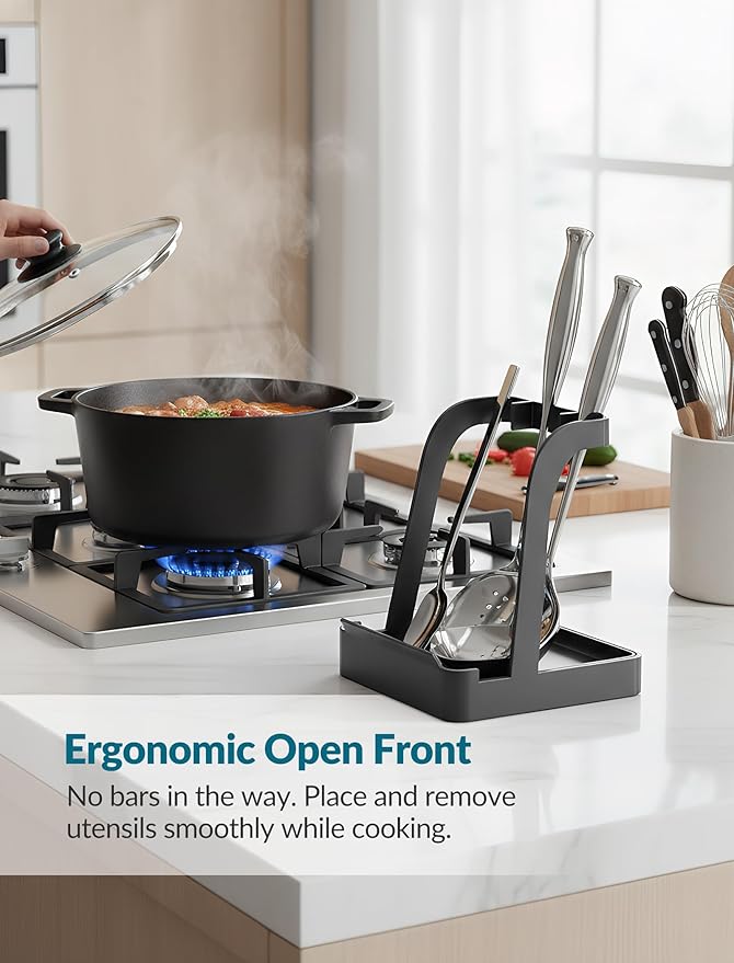 NiHome Big Pot Lid Holder and Spoon Rest - Image 5