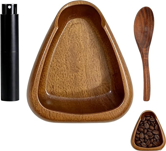 3PCS Coffee Dosing Cup, Wooden Coffee Dosing Set by Unknown
