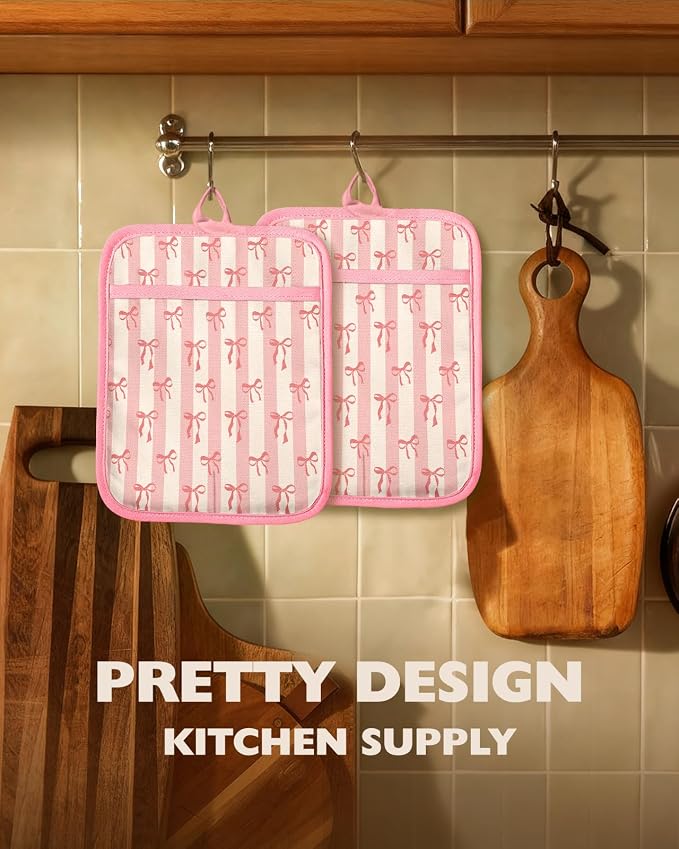 Slohif Silcone Bow Pot Holders for Kitchen - Image 5
