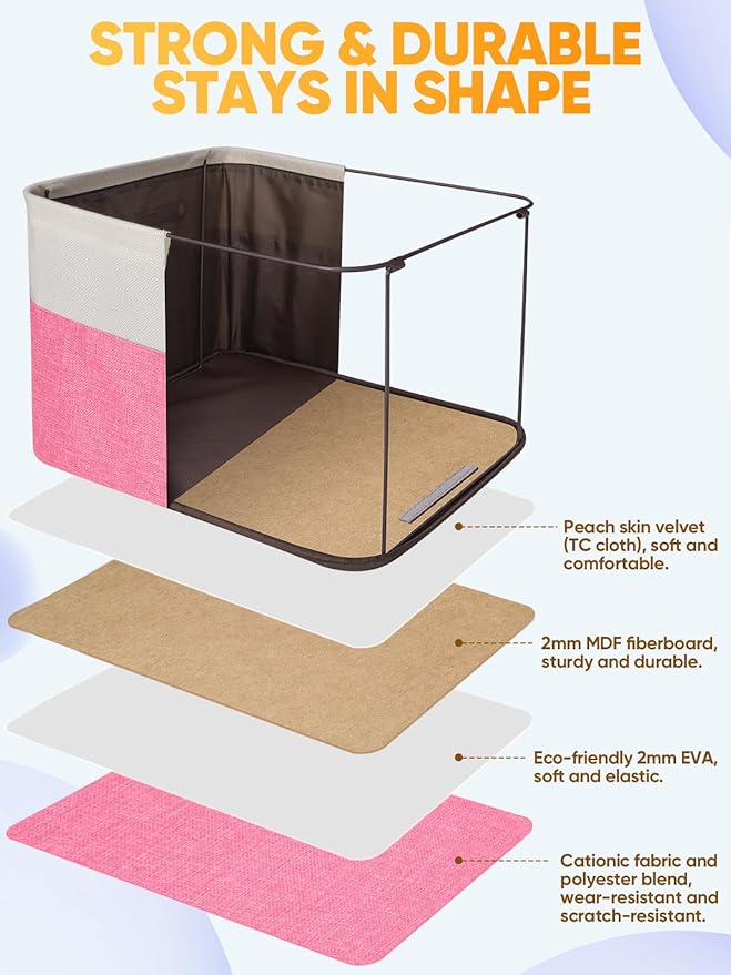 BALEINE 3 Pack Fabric Closet Storage Bins - Image 3
