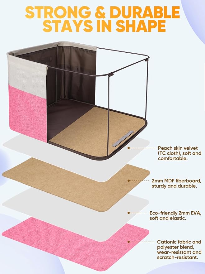 BALEINE 4 Pack Fabric Closet Storage Bins - Image 3