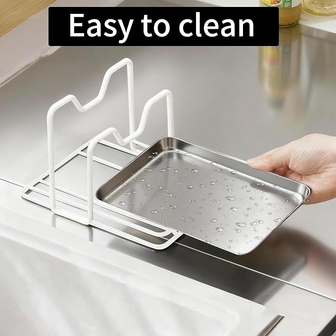 Pot Lid Holder While Cooking, 304 Stainless Steel Spoon Rest - Image 5