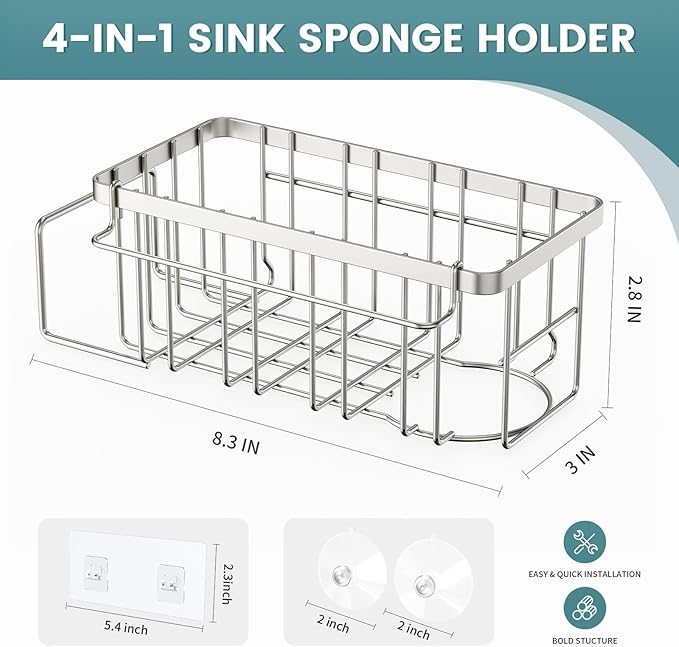 StorageRight 4-in-1 Sponge Holder - Image 2