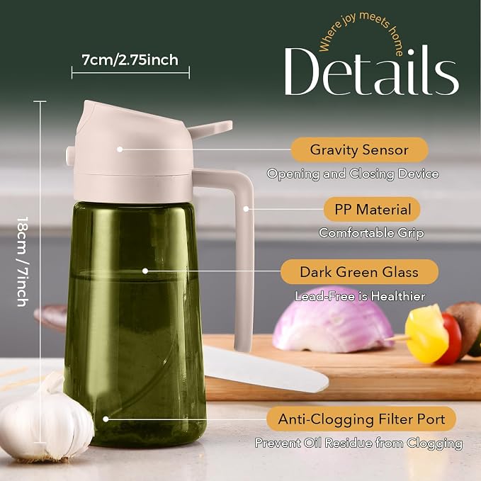 YARRAMATE 16oz/470ml Light-Blocking Dark Oil Sprayer - Image 9