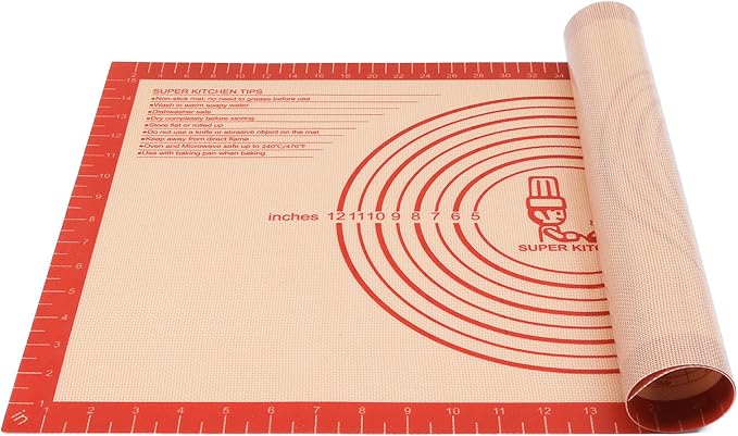 Non-slip Silicone Pastry Mat Extra Large by FolksySuperKitchen