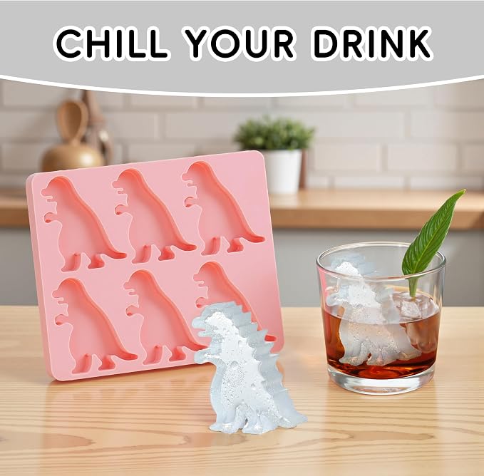 Monster Ice Mold, Dinosaur Ice Cube Tray, Homemade Flavored Frozen Large - Image 2