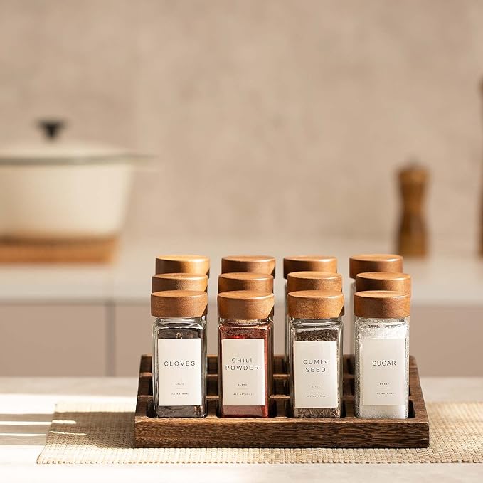 Yangbaga 24Pcs Glass Spice Jars - Image 6
