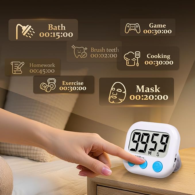 24 Pack Digital Kitchen Timer Small Classroom Timers - Image 2