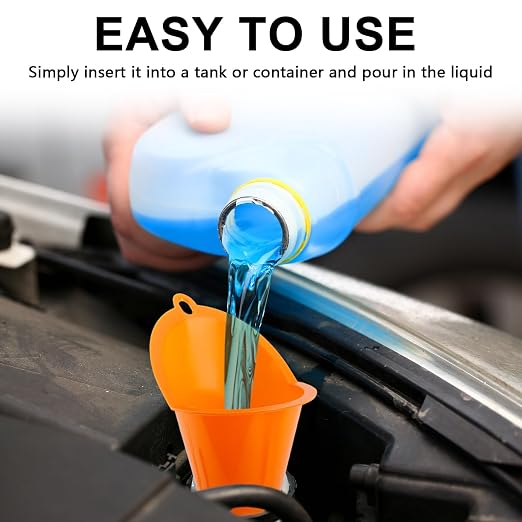 Long-Neck Oil Funnel for Automotive – Multi-Function Plastic Funnel for Oil - Image 6