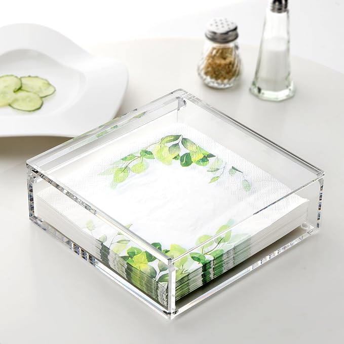 DINGHUO Flat Acrylic Napkin Holder - Image 4