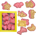 Ocean Cookie Cutters With Plunger Stamps Set, 8 Piece See Cookie Cutters by Sakolla
