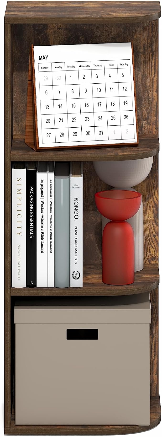 Furinno PASIR Book Shelf, 3-Tier Corner Bookshelf - Image 5