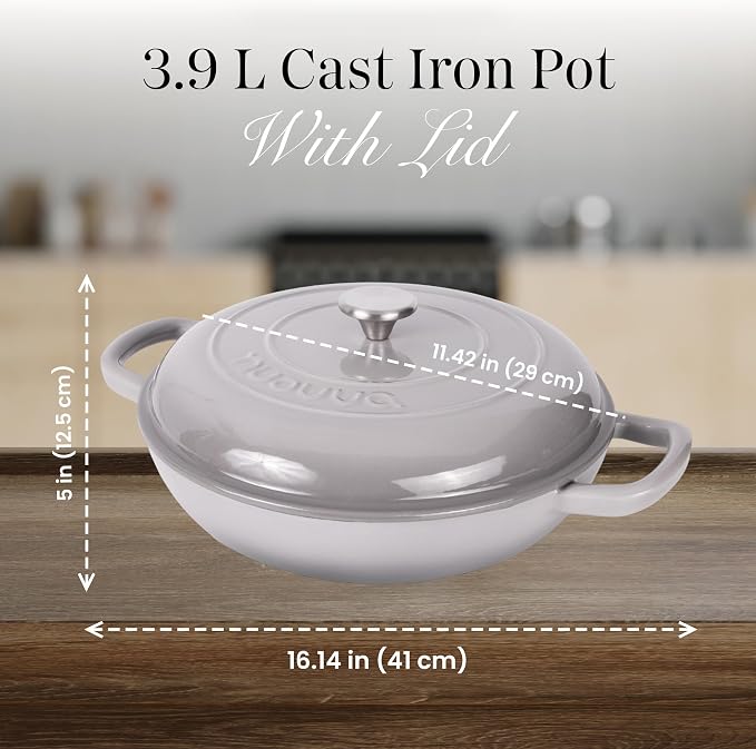 Shallow Cast Iron Casserole - Image 2