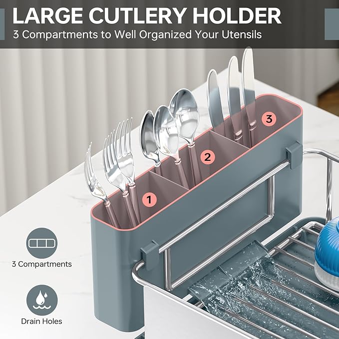 Stainless Steel Dish Drying Rack - Image 5