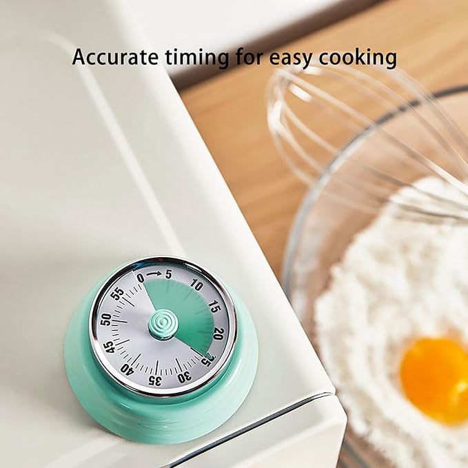 Elegant Stainless Steel Vintage Kitchen Timer - Image 3
