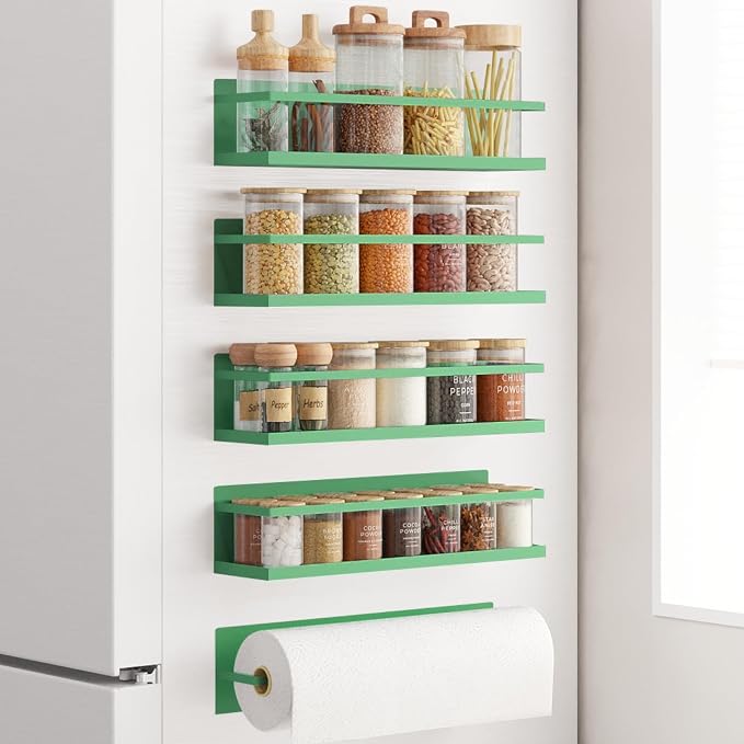 Magnetic Spice Rack For Refrigerator Magnetic Fridge Shelf For Kitchen Spice by Roysili