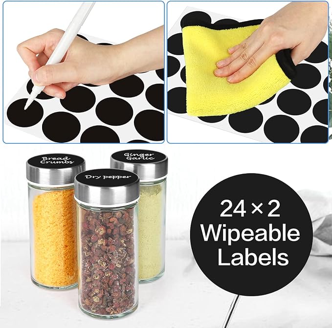 Spice Rack Organizer with Jars for Cabinet Revolving/Rotating Seasoning - Image 6