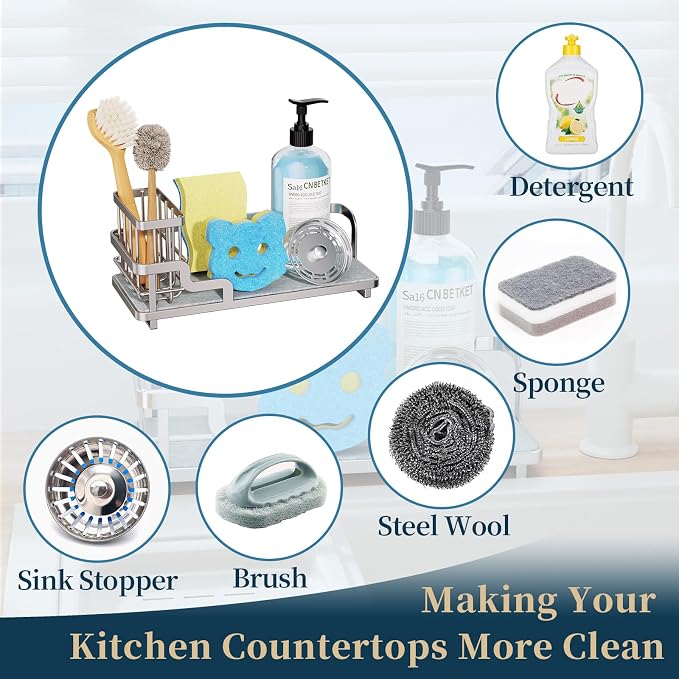 Consumest Sponge Holder for Kitchen Sink - Image 7