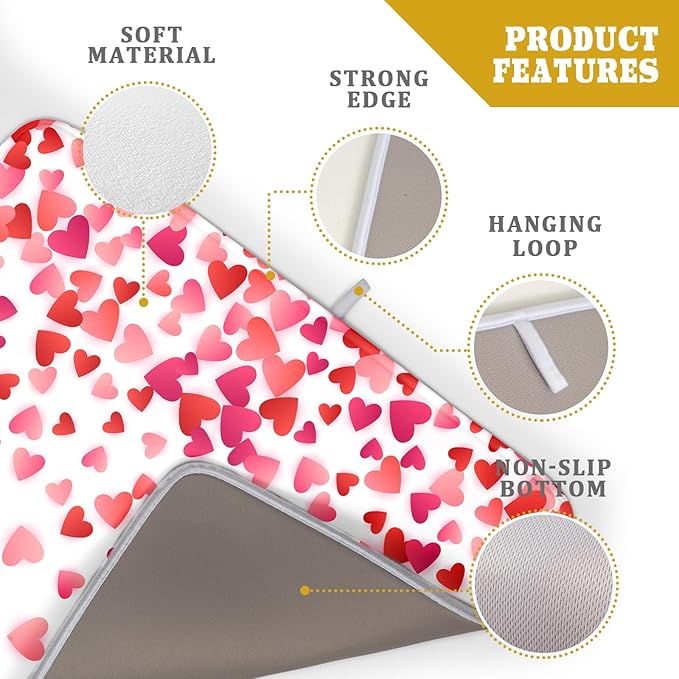 Valentine's Day Dish Drying Mat - Image 4