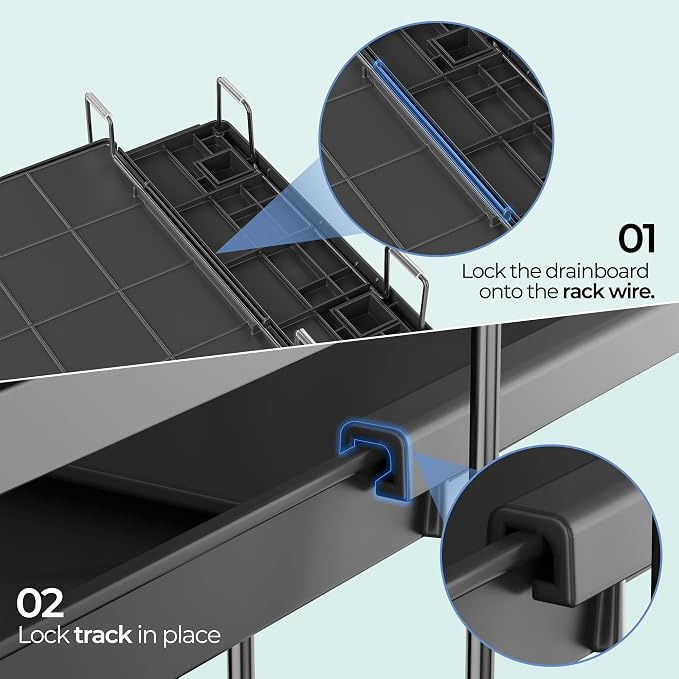 Large Dish Drying Rack, Expandable Dish Rack - Image 9