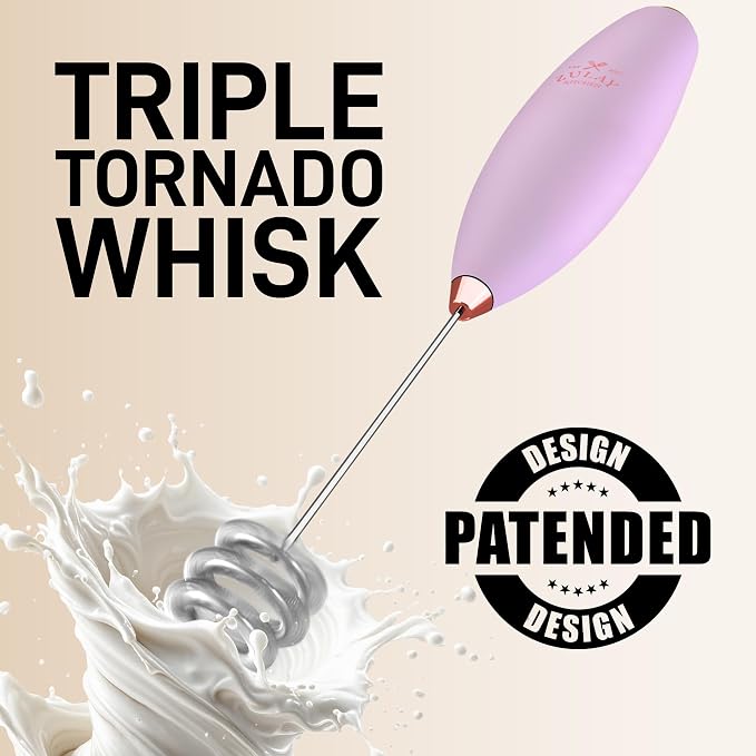 Zulay Kitchen Patented Tornado Triple Whisk Milk Frother - Image 6