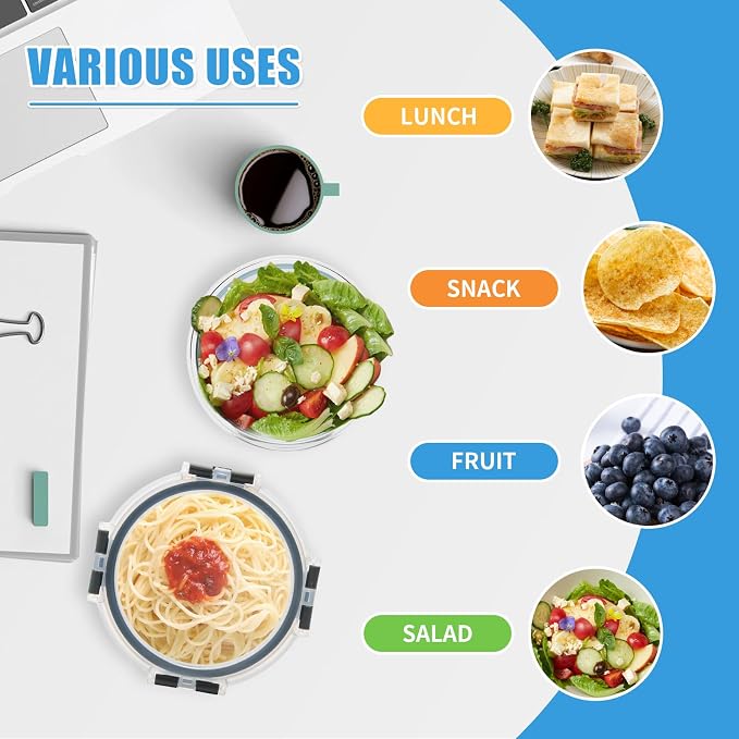 GULFLIN 12 Pack Small Glass Food Storage Containers - Image 5