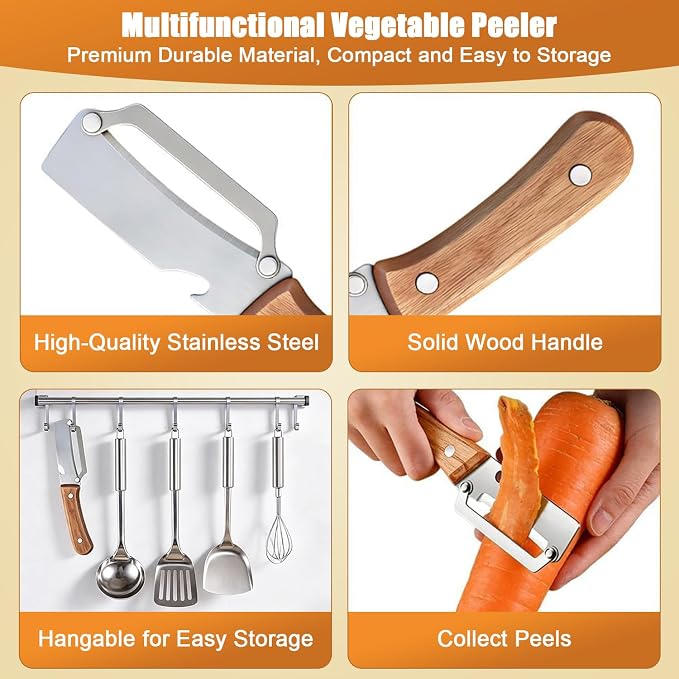 4PCS Multi-Functional Vegetable Peelers - Image 2