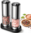Rechargeable Electric salt and pepper grinder set by Zadelar