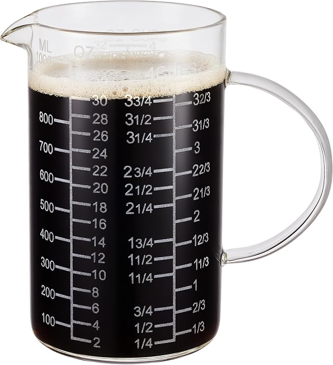 Ackers Mirror Etching Scale Glass Measuring Cup--Made of High Borosilicate - Image 8