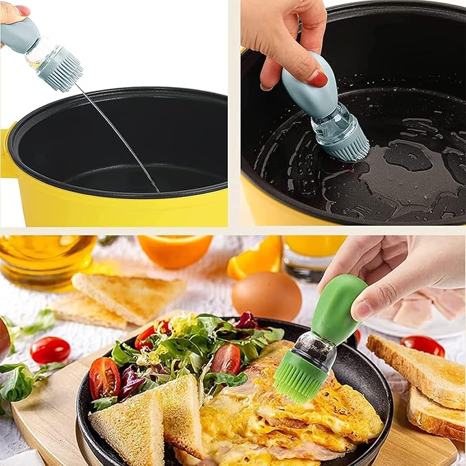 Oil Dispenser Bottle with Silicone Brush, 200ML 2 in 1 Silicone Dropper - Image 7