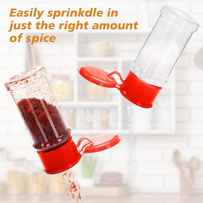Amyhill 100 Pcs Plastic Spice Bottles Spice Jars - Image 4