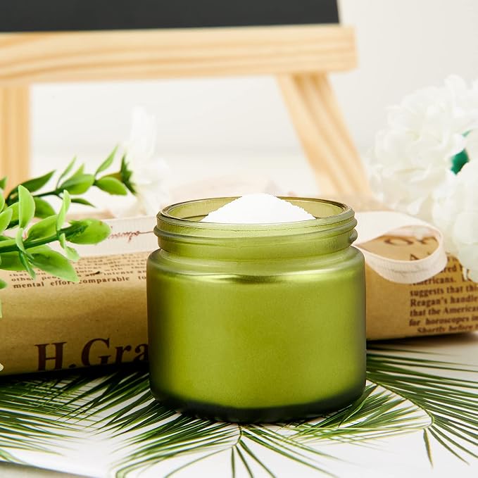 2oz Jars with Lids, HOA Kinh 24 Pack Green Frosted Glass Jars with Lids Empty - Image 6