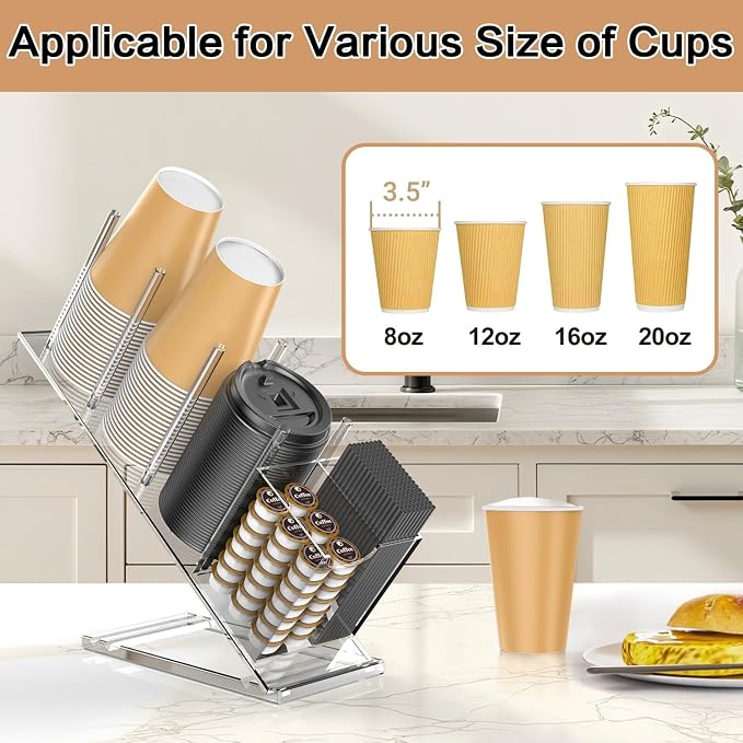 Acrylic Cup and Lid Holder - Image 3
