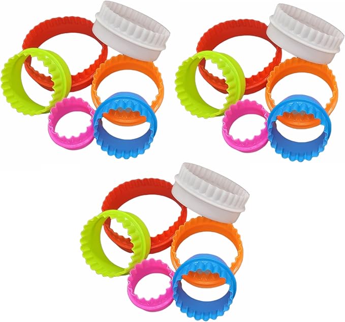 Handy Housewares 6pc Scalloped Biscuit/Cookie Dough Cutter Set, Round & Flower by HandyHousewares