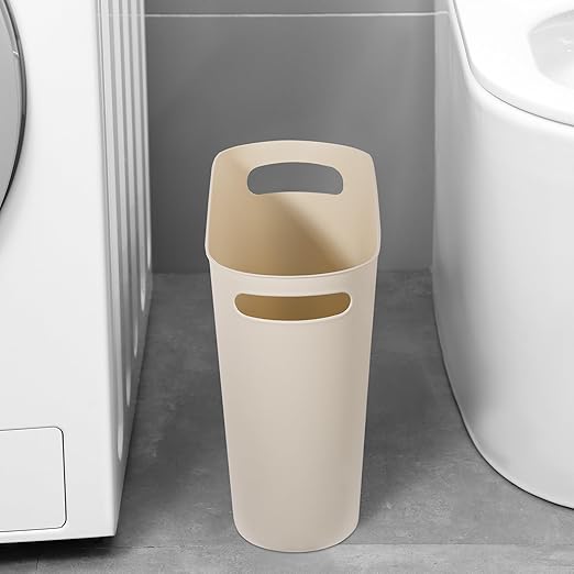 rejomiik Small Trash Can, 3.5 Gallon Slim Garbage Can Plastic Waste Basket - Image 3
