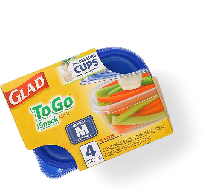 Glad GladWare To Go Snack Food Storage Containers - Image 3