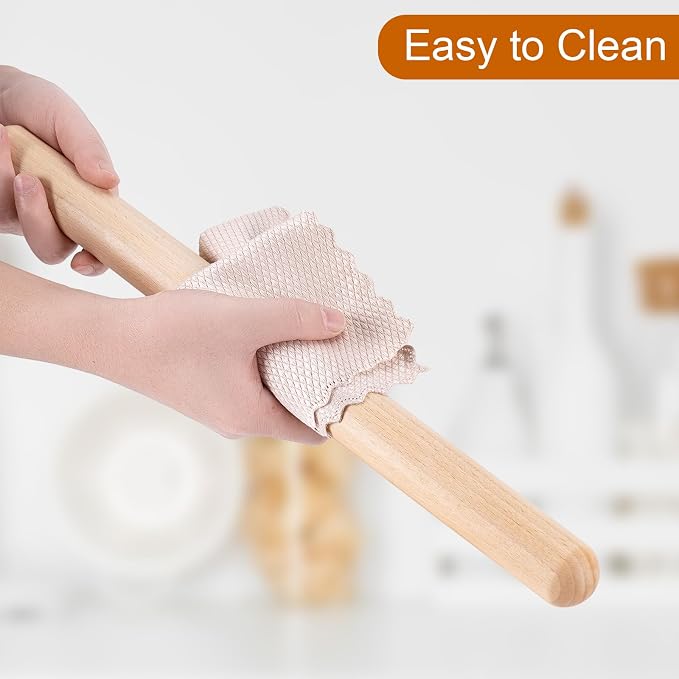 AISOSO French Rolling Pin, 17.7 Inches Wood Rolling Pins - Image 7
