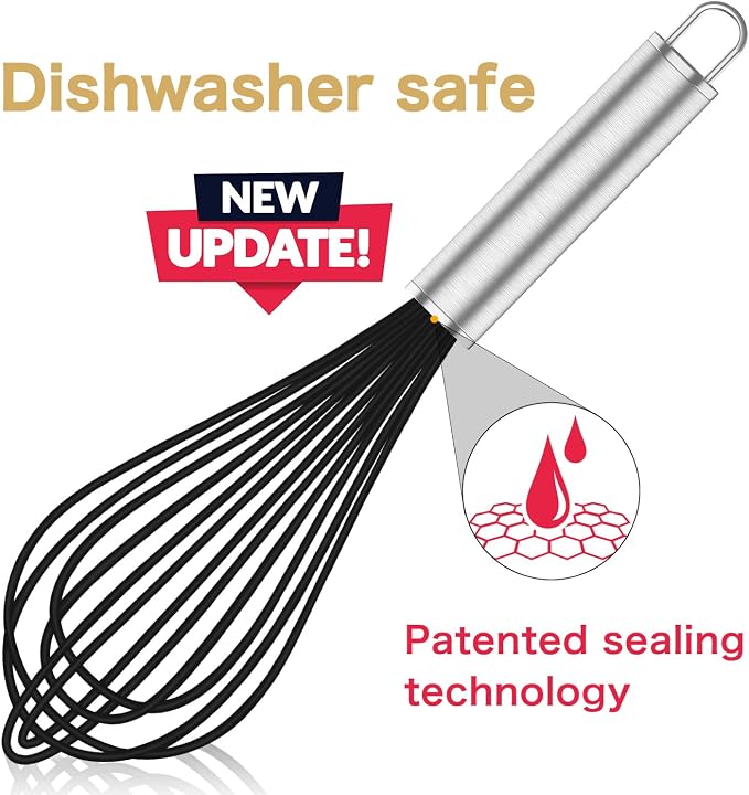OYV Silicone Whisk, 3 pack Professional whisks - Image 2