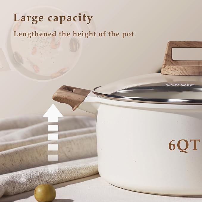 CAROTE 6 Qt Nonstick Stock Pot - Image 5