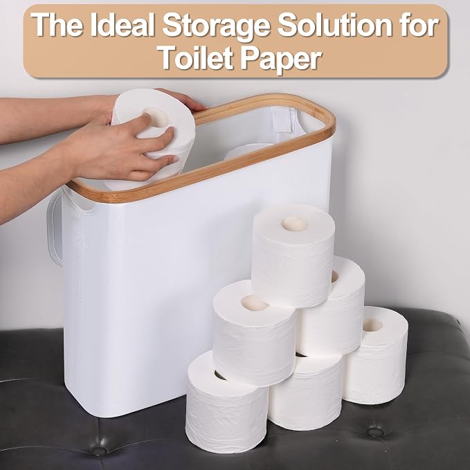 efluky Toilet Paper Basket 28L, Toilet Paper Holder - Image 6