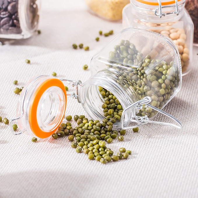 Encheng 4 oz Glass Jars With Airtight Lids And Leak Proof Rubber Gasket - Image 7