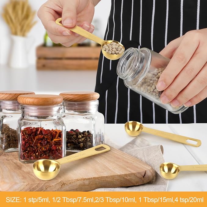 2 PCS 1 Teaspoon Stainless Steel Single Measuring Spoon - Image 2