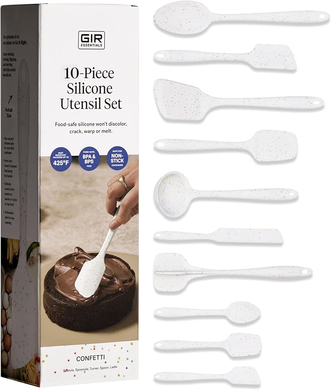 GIR: Get It Right 10-Piece Silicone Essentials Kitchen utensils set by GIRGetItRight