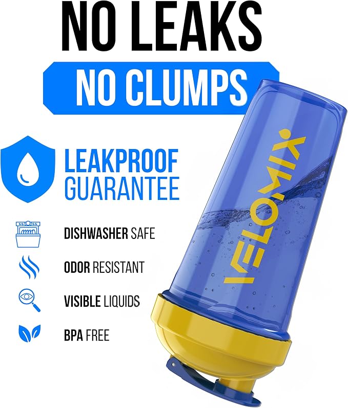 VELOMIX -2 Pack- 28 oz Protein Shaker Bottles - Image 3