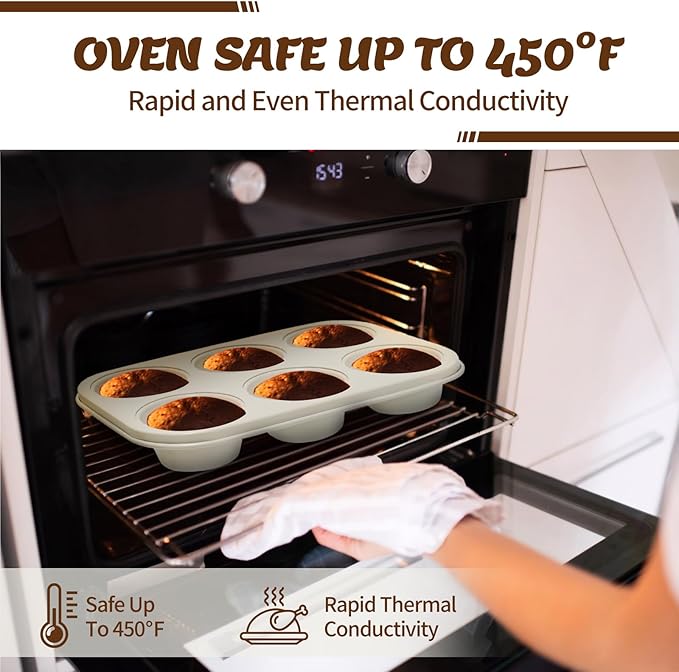 Baking Pans Set, Nonstick Bakeware Sets, Oven Pans - Image 5