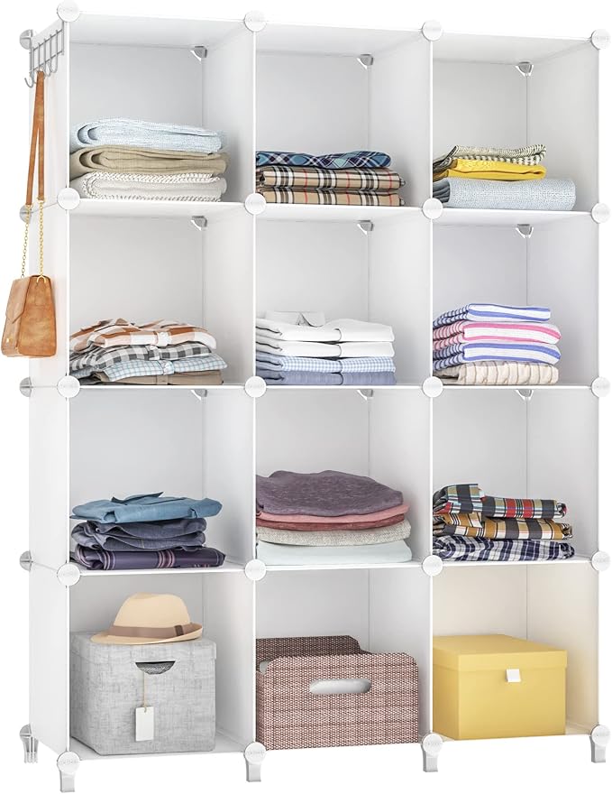 HOMIDEC Closet Organizer, 12-Cube Closet Organizers and Storage, Portable by DecorateYourHome